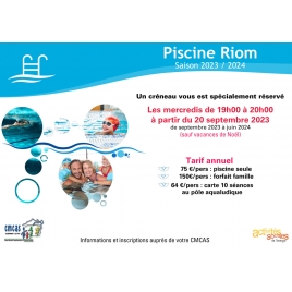 CF - Piscine RIOM - 2023/2024