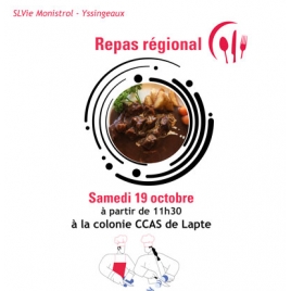 LP - Repas Régional - SLVie Monistrol Yssingeaux - Samedi 21 septembre 2024