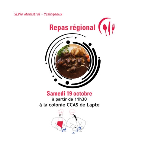 LP - Repas Régional - SLVie Monistrol Yssingeaux - Samedi 21 septembre 2024