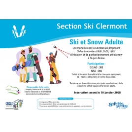 CF - SECTION SKI - Cours Ski 2025