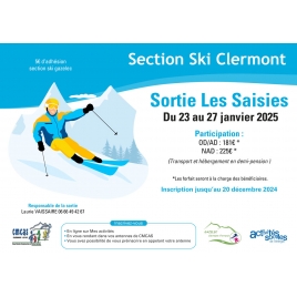 CF LP - SECTION SKI - LES SAISIES - 23 au 27 Janvier 2025