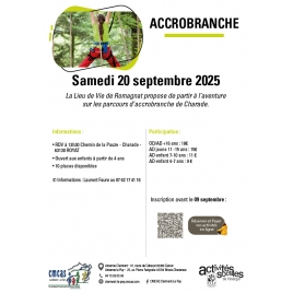 Slvie Romagnat - Accrobranche - Samedi 20 septembre