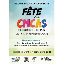 CF LP - Fête de la CMCAS - 12 au 14 septembre 2025