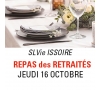 SLVIE ISSOIRE  - Repas des Pensionnés - Jeudi 16 octobre 2025