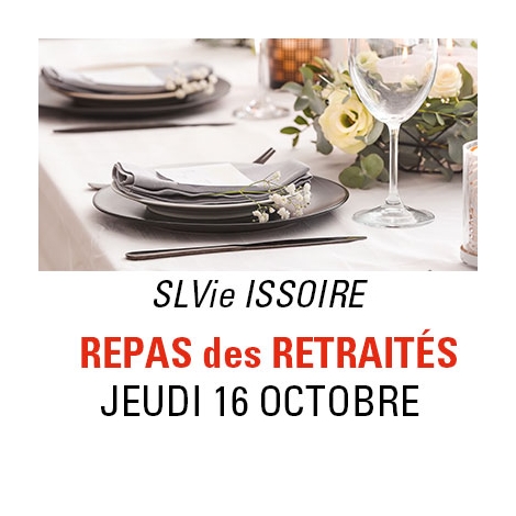 SLVIE ISSOIRE  - Repas des Pensionnés - Jeudi 16 octobre 2025