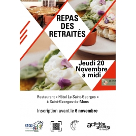 CF - Repas des pensionnés - SLVie Riom -  jeudi 20 novembre 2025