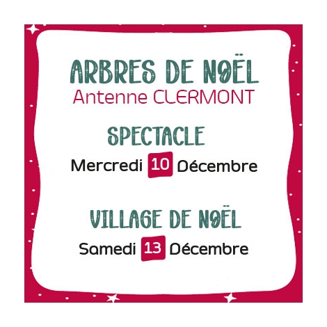 Arbre de Noël Clermont - Mercredi 10 et samedi 13 décembre 2025