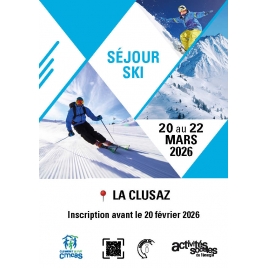 CF - Section Ski - Sortie LA CLUZAC - - du 20 au 22 mars 2026
