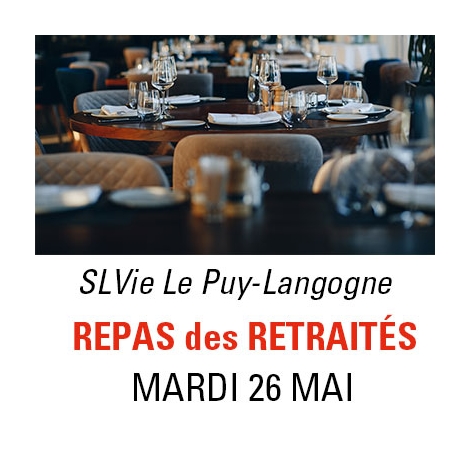 LP - REPAS DES INACTIFS - SLVIE LE PUY LANGOGNE - Mardi 26 mai 2026