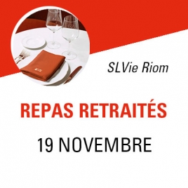 CF - Repas des pensionnés - SLVie Riom -  jeudi 19 novembre 2026
