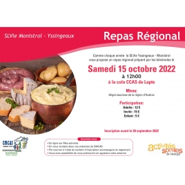 LP- Repas Régional - Samedi 15 Octobre 2022