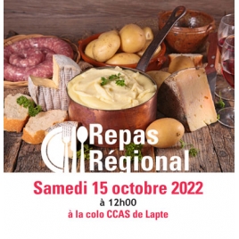 LP- Repas Régional - Samedi 15 Octobre 2022