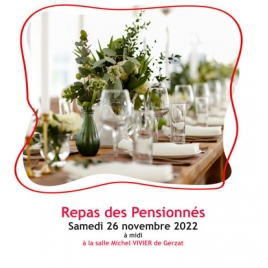 CF - Repas des pensionnés - SLVie Clermont Inactifs - Samedi 26 Novembre 2022