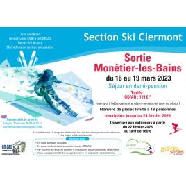 CF LP - Section Ski - MEGEVE Le Savoy  du 13 au 16 Janvier 2023