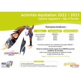CF - Equitation - Centre Hippique du Val d'Orcet - 2022/2023